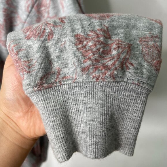 Johnny Was Women's Grey Nautical 3/4 Sleeve Floral Sweatshirt Size Small - Picture 9 of 10